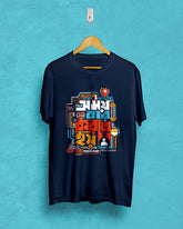 Somoye bar korte hoye | Bong Graphic Tees | Navy